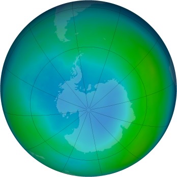 Antarctic ozone map for 2002-05